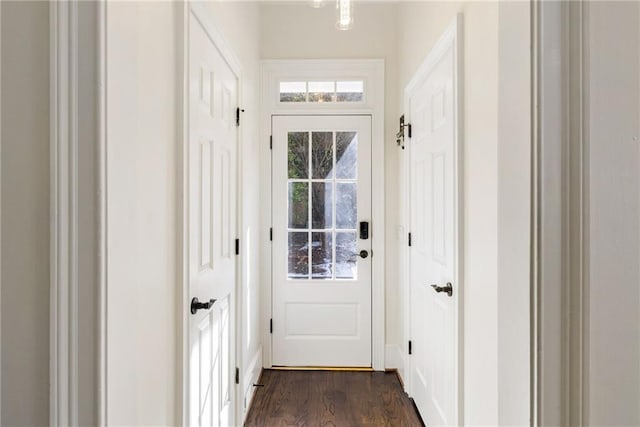 2616 Boddie Pl, Duluth, GA 30097 - doorway to outside with dark wood-style floors