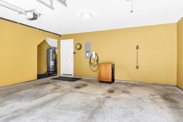420 Heritage Park Trce NW Unit 22, Kennesaw, GA 30144 - garage featuring electric water heater, electric panel, and a garage door opener