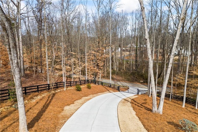 surrounding community with fence