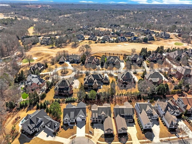 birds eye view of property featuring a residential view