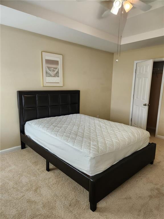 1441 Saint George Pl, Conyers, GA 30012 - carpeted bedroom with baseboards and ceiling fan