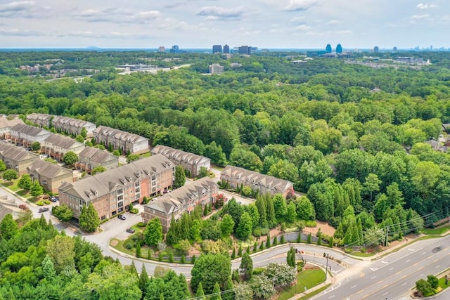 drone / aerial view featuring a view of city