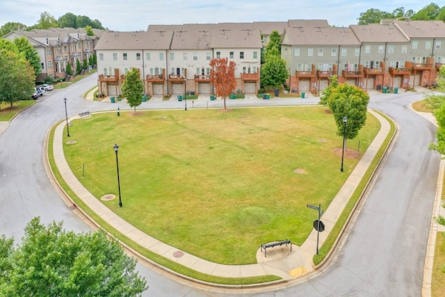 drone / aerial view featuring a residential view