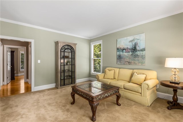 290 Edwardton Ct, Roswell, GA 30076 - living area with carpet flooring and crown molding