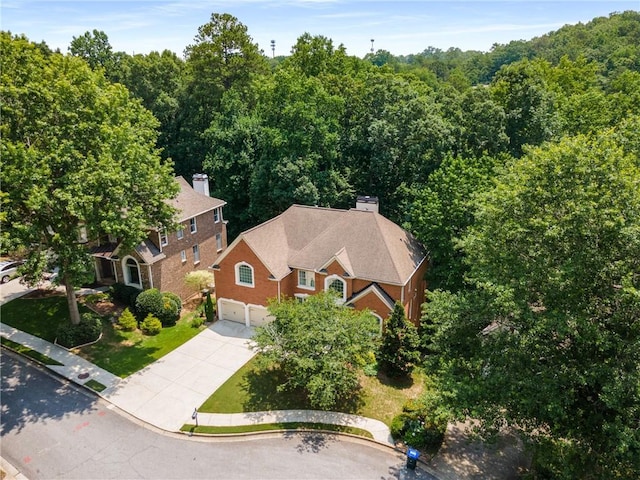 290 Edwardton Ct, Roswell, GA 30076 - view of subject property featuring a heavily wooded area