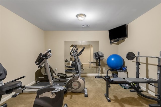 290 Edwardton Ct, Roswell, GA 30076 - workout room featuring baseboards and carpet floors