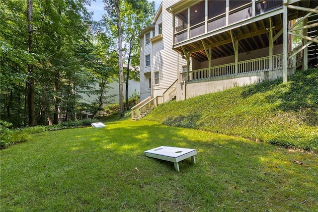 290 Edwardton Ct, Roswell, GA 30076 - view of grassy yard featuring stairs