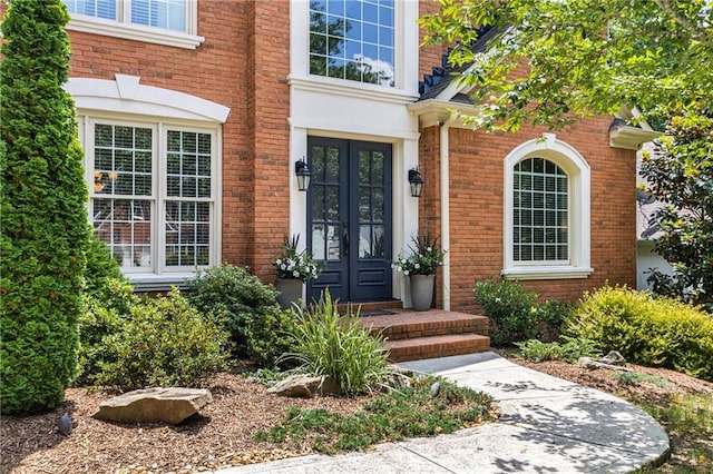 290 Edwardton Ct, Roswell, GA 30076 - view of exterior entry featuring french doors and brick siding