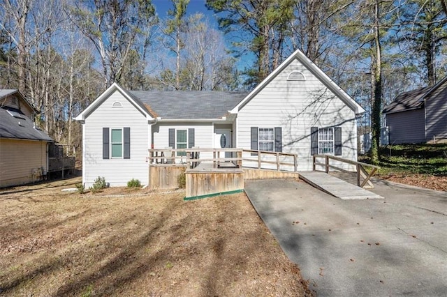 view of rear view of property