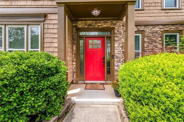 2870 Tattersall Ct, Cumming, GA 30041 - property entrance with stone siding