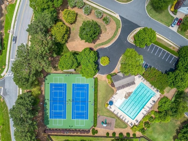 2870 Tattersall Ct, Cumming, GA 30041 - aerial view of property's location featuring a pool