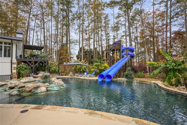 view of pool