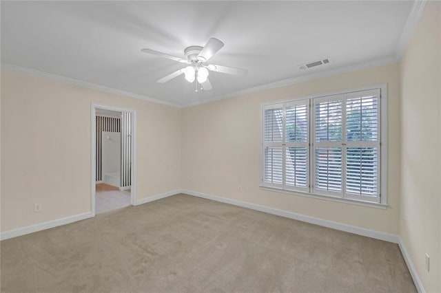 1405 Wilmington Way, Grayson, GA 30017 - empty room with carpet floors, crown molding, ceiling fan, and baseboards