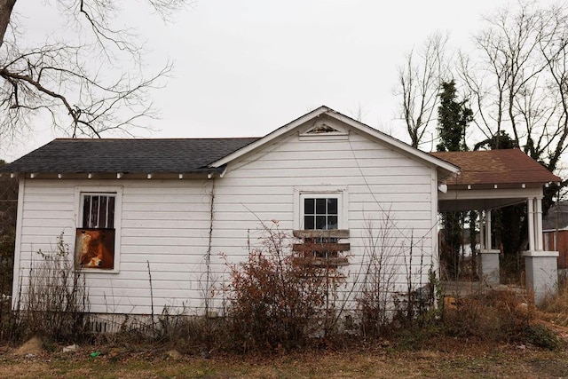 view of side of home