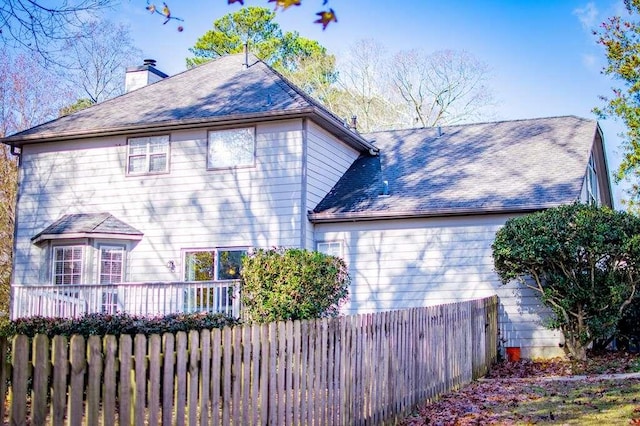 view of rear view of property