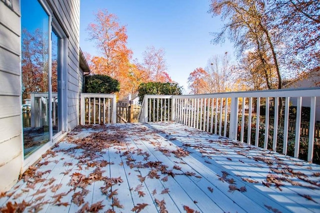 view of wooden terrace