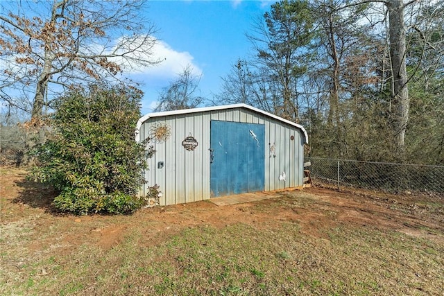 view of outbuilding