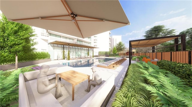 2660 Peachtree Rd NW Unit 18G, Atlanta, GA 30305 - view of patio / terrace