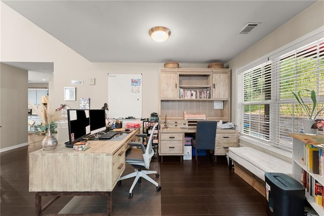 2691 Bald Cypress Dr, Braselton, GA 30517 - office with dark wood-style flooring
