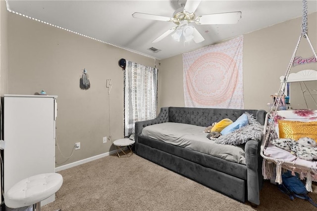 2691 Bald Cypress Dr, Braselton, GA 30517 - carpeted bedroom featuring baseboards and a ceiling fan