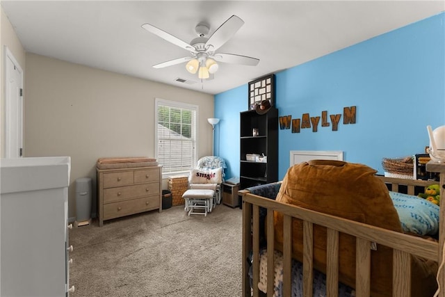 2691 Bald Cypress Dr, Braselton, GA 30517 - carpeted bedroom featuring a ceiling fan