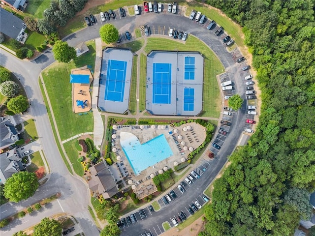 2691 Bald Cypress Dr, Braselton, GA 30517 - aerial view of property and surrounding area featuring a pool area