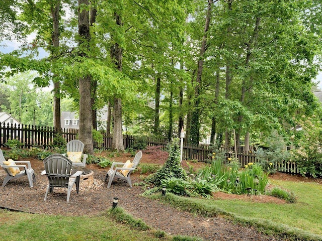 view of fenced backyard