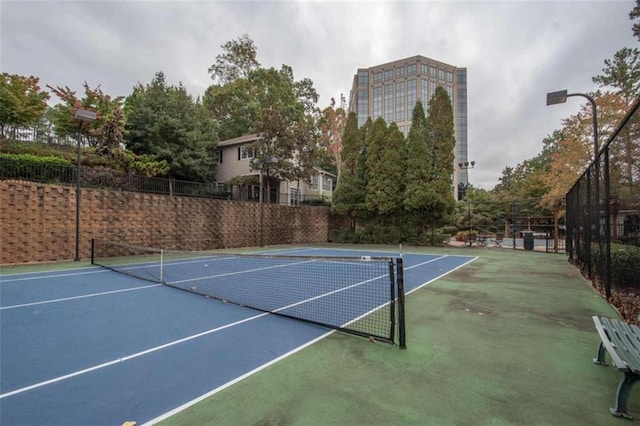 view of sport court