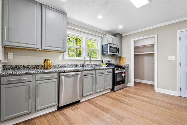 1623 Athens Ave SW, Atlanta, GA 30310 - kitchen featuring a sink, gray cabinets, and appliances with stainless steel finishes