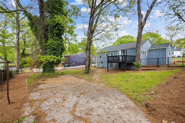 1623 Athens Ave SW, Atlanta, GA 30310 - view of yard with a fenced backyard and a deck