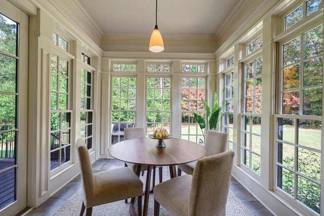 view of sunroom / solarium