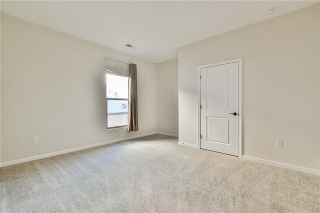 view of carpeted empty room