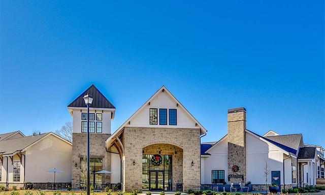 view of front of home featuring french doors