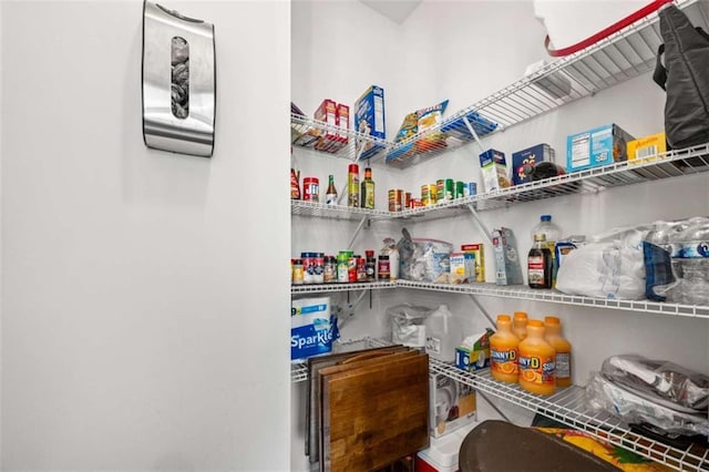 view of pantry