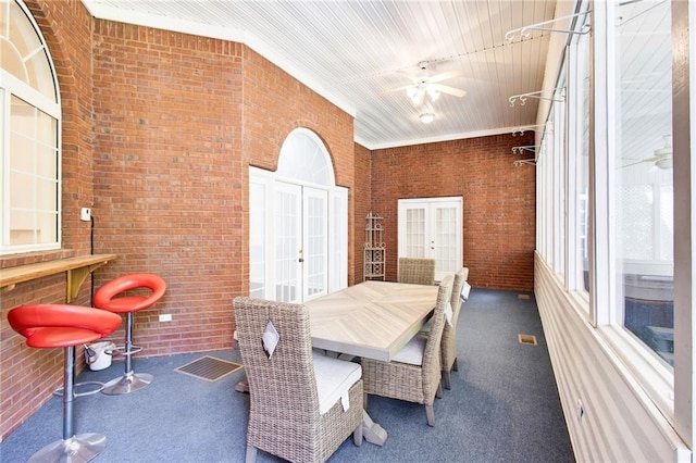 385 Windermere Cir, Newnan, GA 30265 - sunroom featuring french doors
