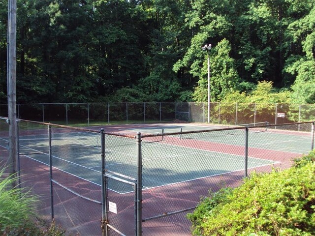 view of tennis court