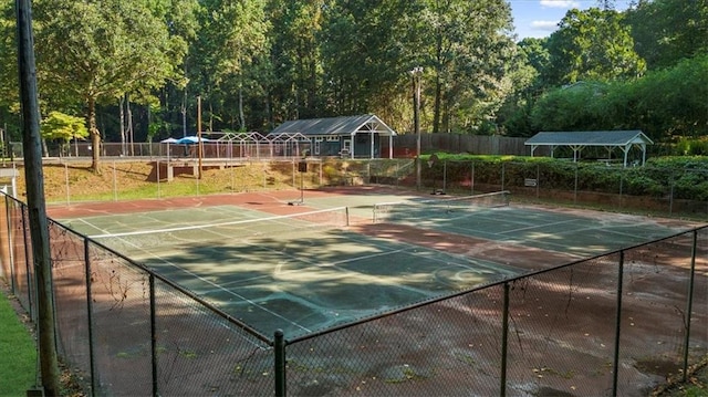 view of tennis court