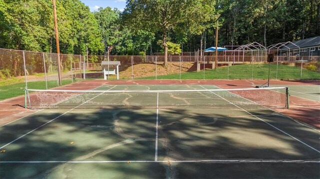 view of tennis court