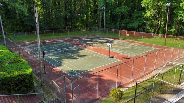 view of tennis court