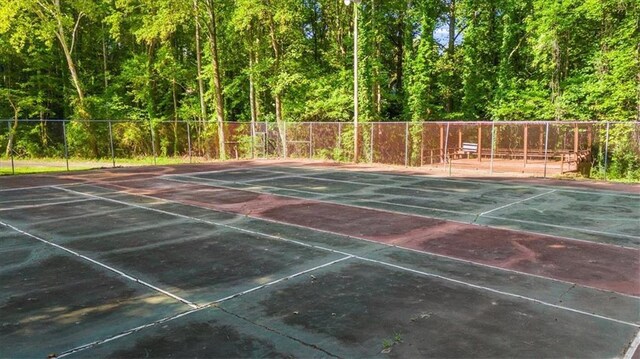 view of tennis court