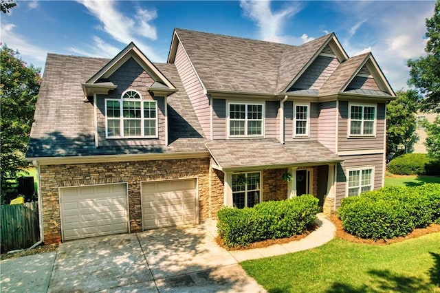 view of front of home featuring a garage