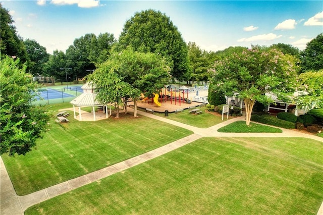 birds eye view of property