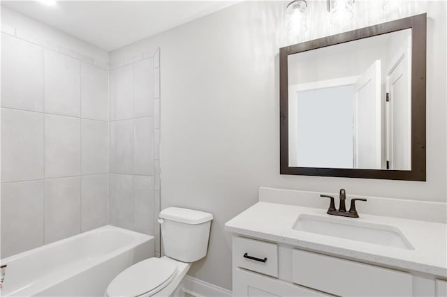 101 Red Oak Ln, Carrollton, GA 30116 - bathroom featuring toilet, baseboards, and vanity