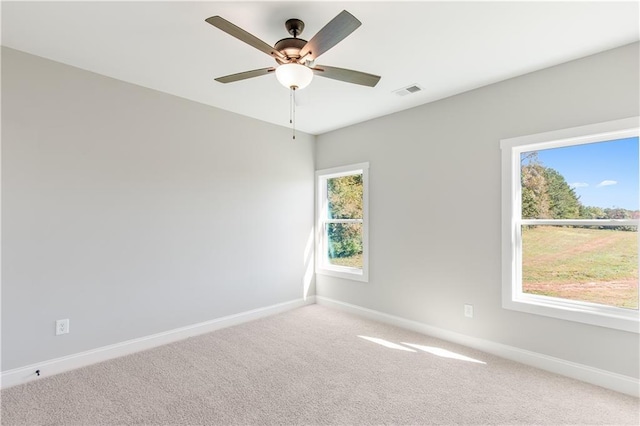101 Red Oak Ln, Carrollton, GA 30116 - spare room featuring baseboards, plenty of natural light, and carpet floors