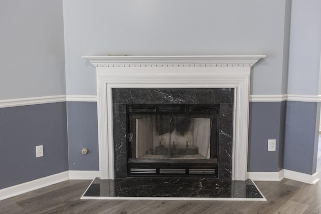 706 Hillmont Dr, Loganville, GA 30052 - detailed view of a fireplace and wood finished floors