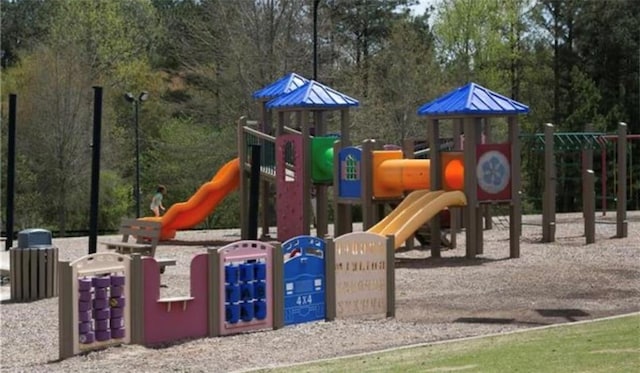 view of jungle gym