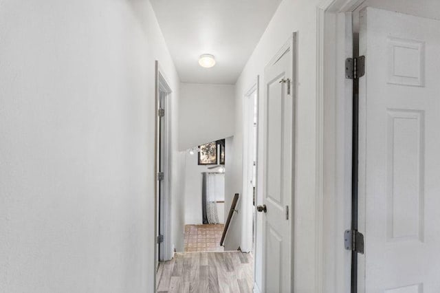 hall featuring light hardwood / wood-style floors