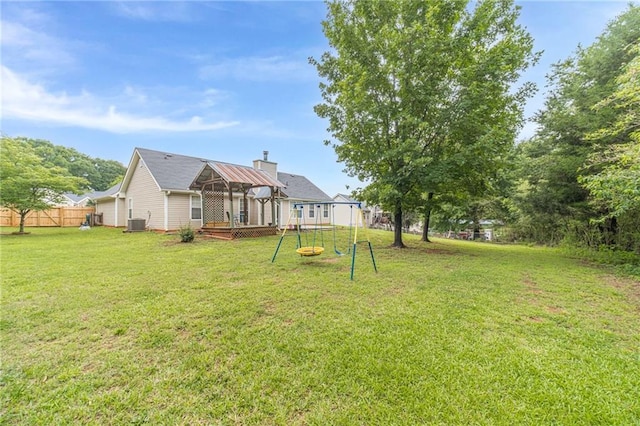 901 Elijah Way, Bethlehem, GA 30620 - view of yard featuring central air condition unit