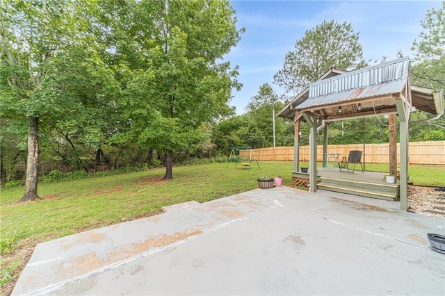 901 Elijah Way, Bethlehem, GA 30620 - view of yard featuring a patio and a gazebo
