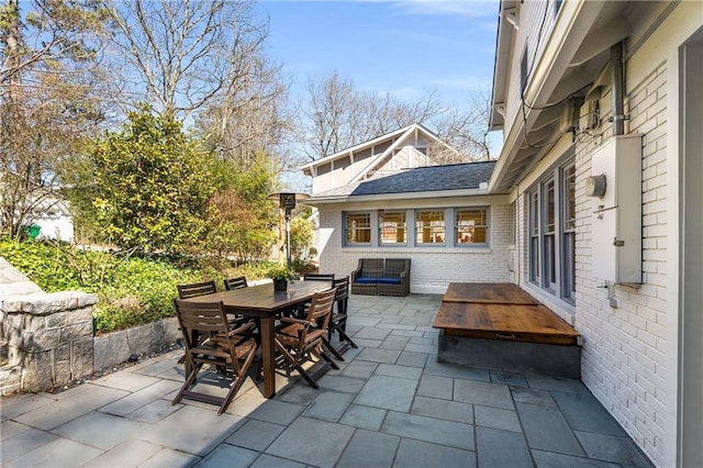 view of patio / terrace featuring outdoor dining space